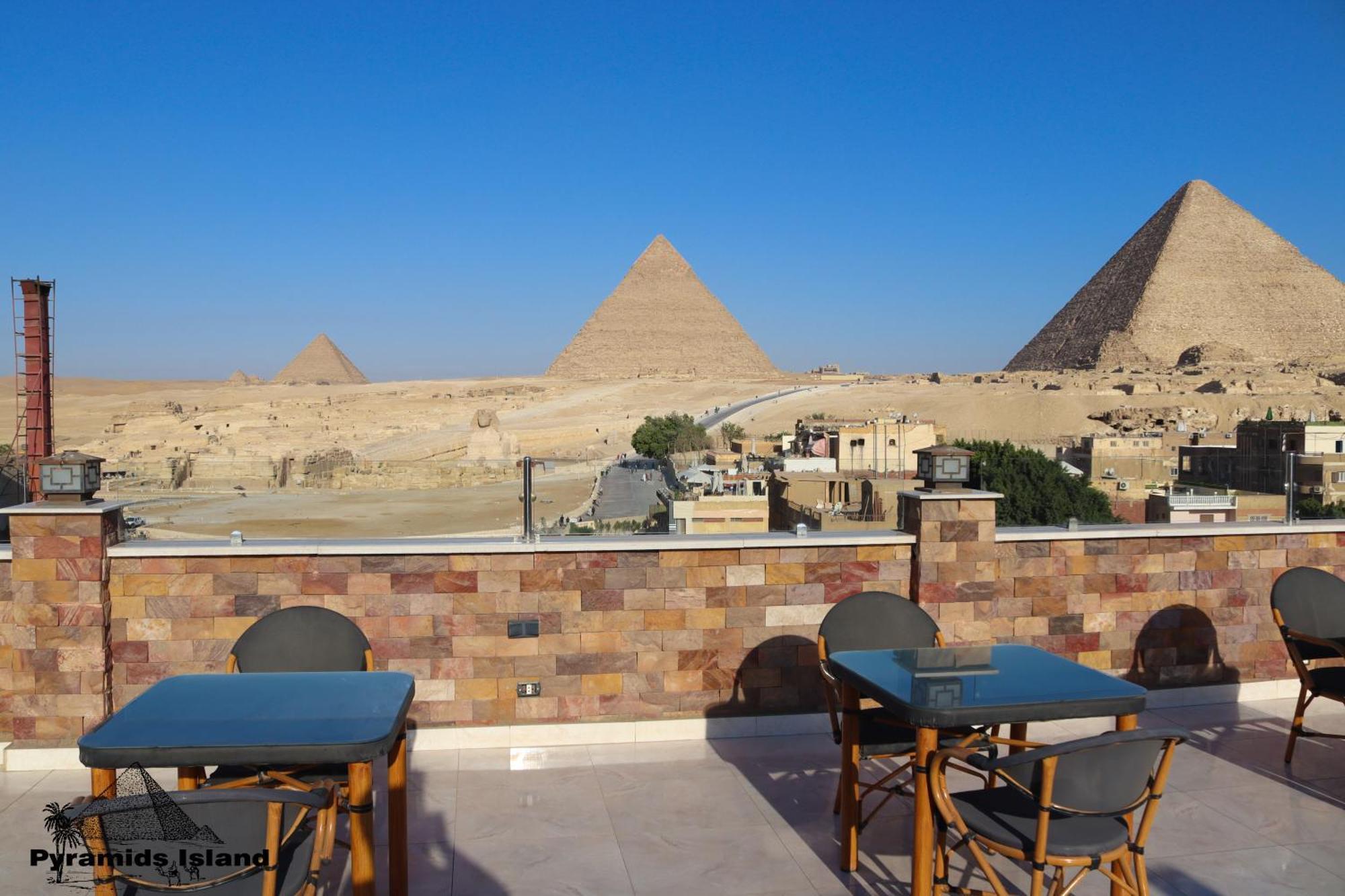Pyramids Island Bed & Breakfast Kafrat al Jabal ภายนอก รูปภาพ